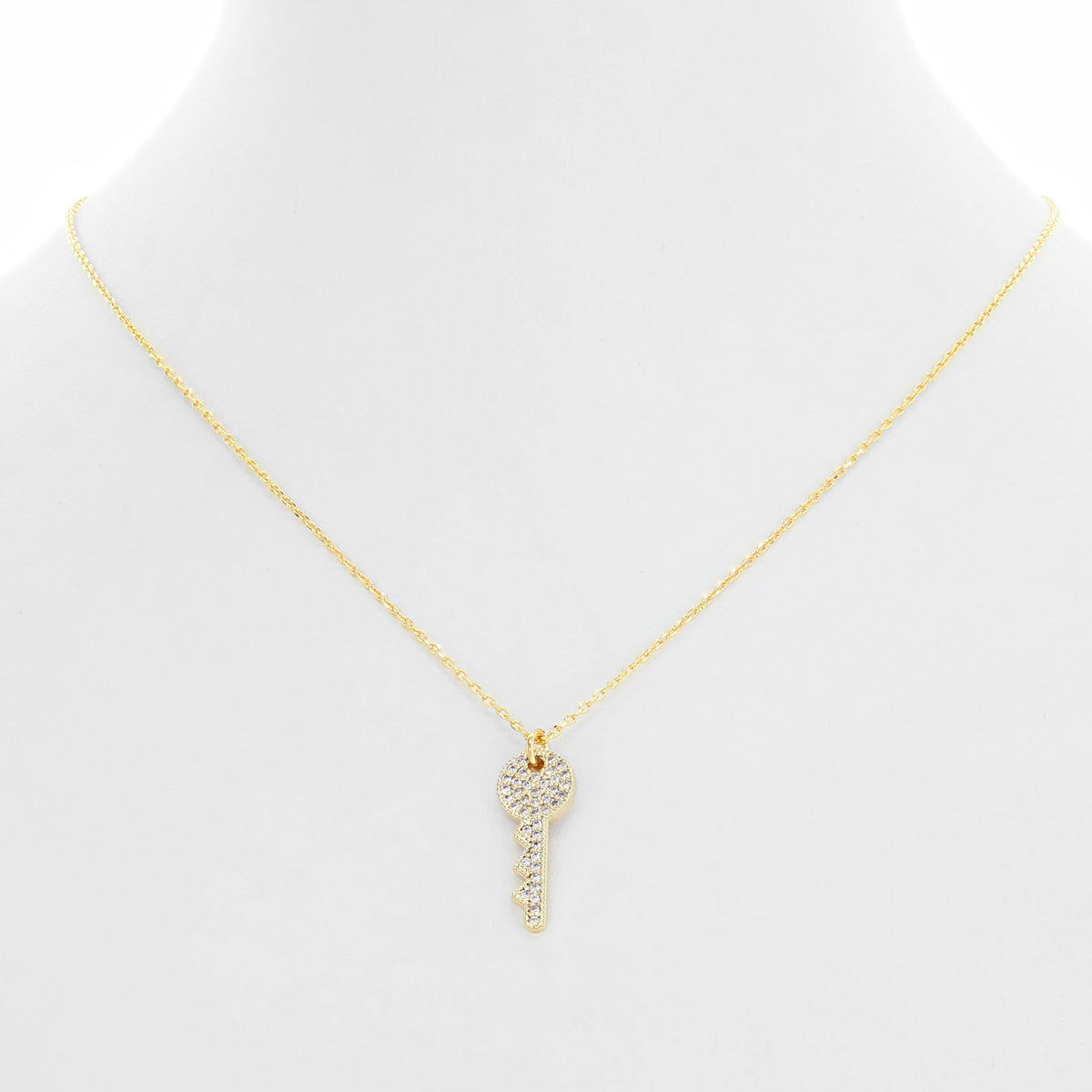 GOLD KEY CHAIN NECKLACE