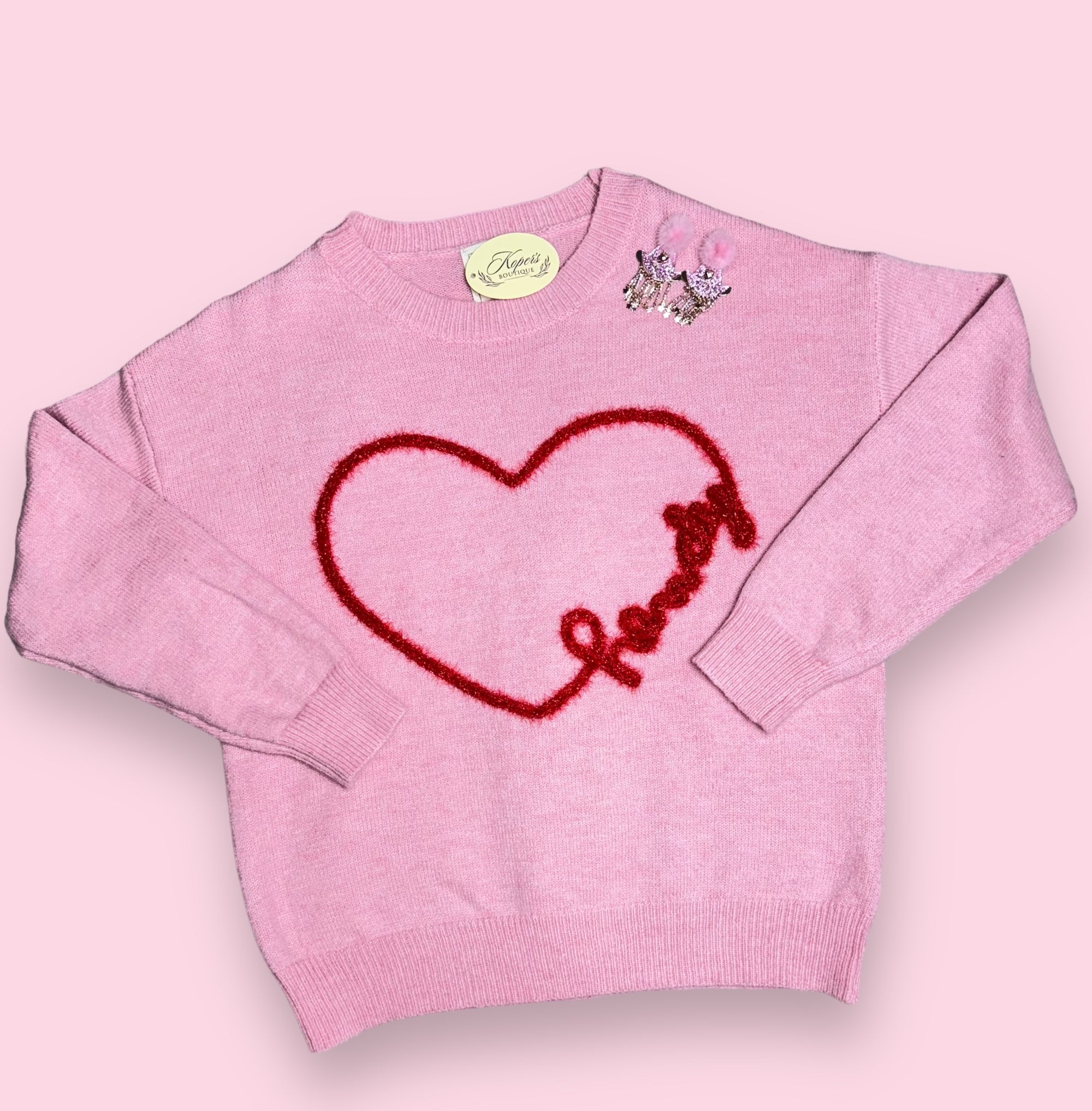 ADORABLE HOWDY HEART SWEATER
